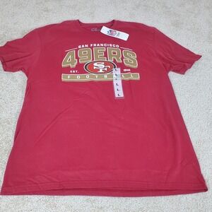 San Francisco 49ers Football Men's Tshirt NFL Size Large Red NWTG